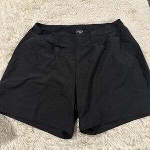 Baleaf womens black NWT lined biking shorts 18W UPF 50+ pull on